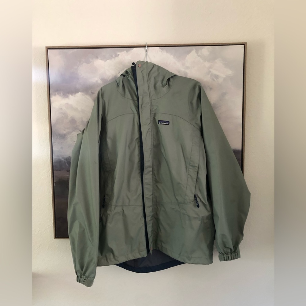 Patagonia Men's Green Rain Jacket